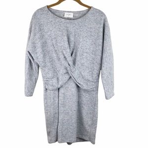 Everly Twisted Sweater Dress Grey Blanket Soft Size Small